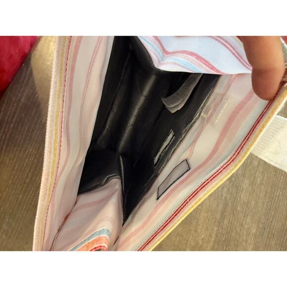 ROXY Striped Insulated Soft Foldable Lunch box Cooler Bag - Picture 3 of 6